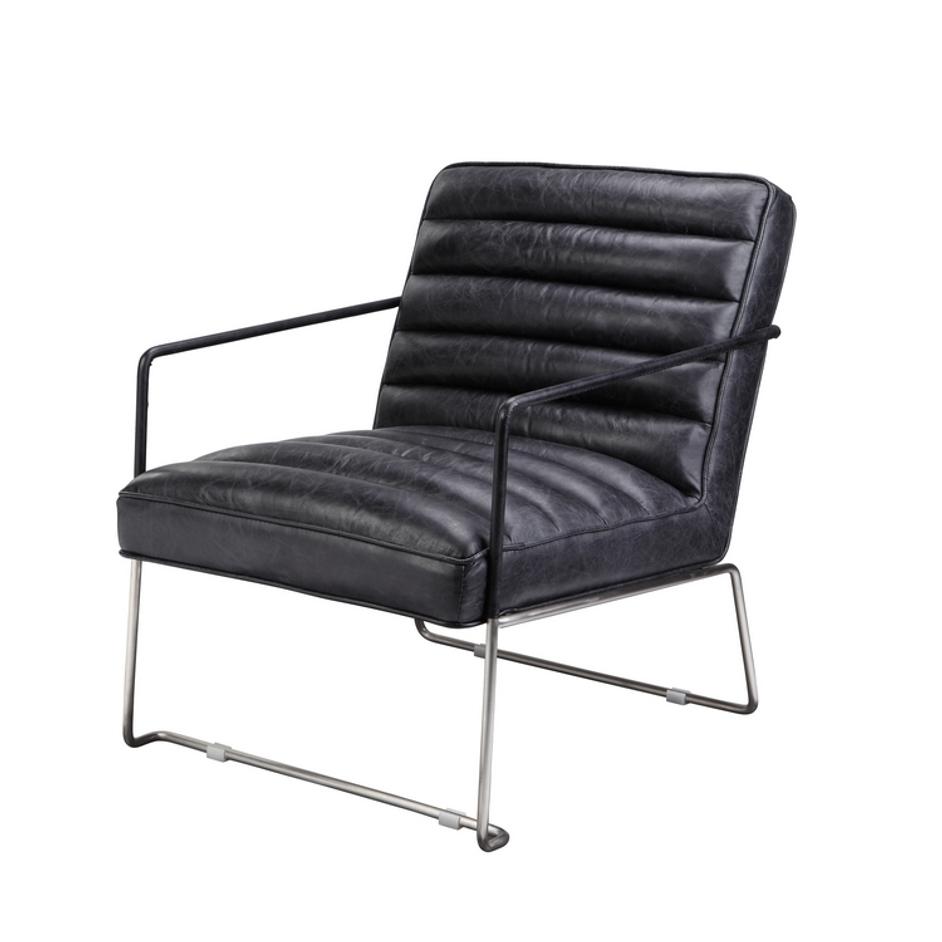 DESMOND CLUB CHAIR - BLACK by Moes Home