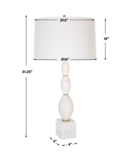 Regalia White Marble Table Lamp by Uttermost