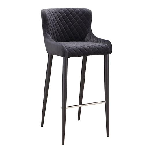 ETTA BARSTOOL DARK GREY by Moes Home