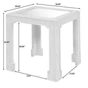 Art Deco Side Table with Mirror Top by Pulaski Furniture