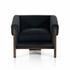 Cairo Chair In Modern Velvet Smoke by FOUR HANDS