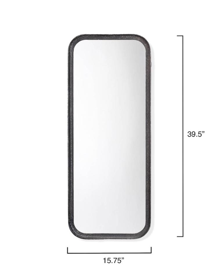 Capital Iron Rectangle Wall Mirror, Distressed Black by Jamie Young