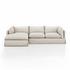 Habitat 2Pc Laf Sectional In 112'' In Nimbus by FOUR HANDS