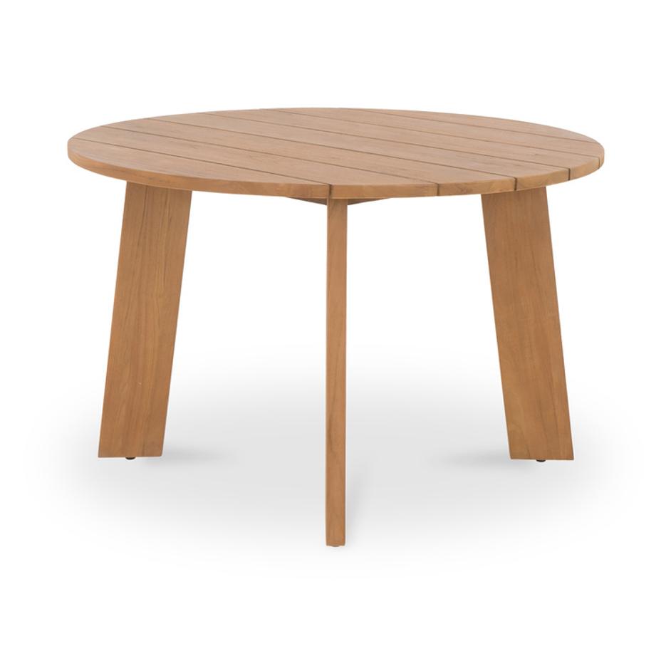 Delta Round Outdoor Dining Table Natural by Moes Home