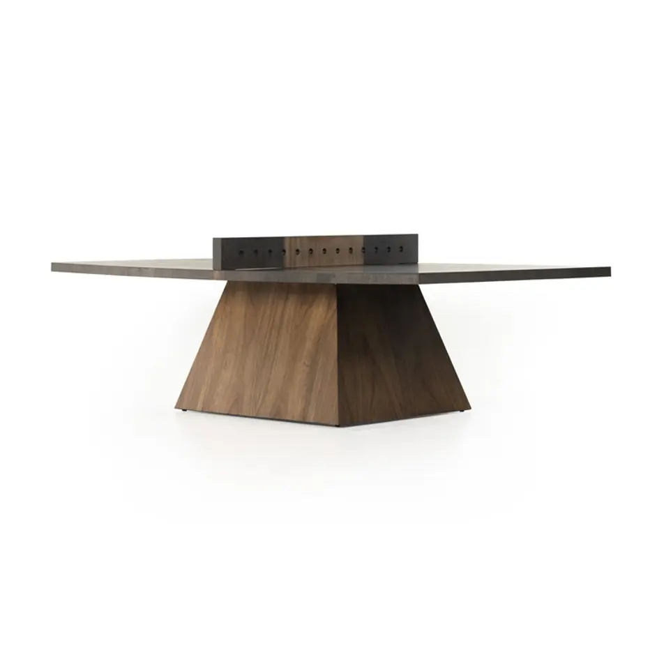 Ping Pong Table In Natural Brown Guanacaste by FOUR HANDS