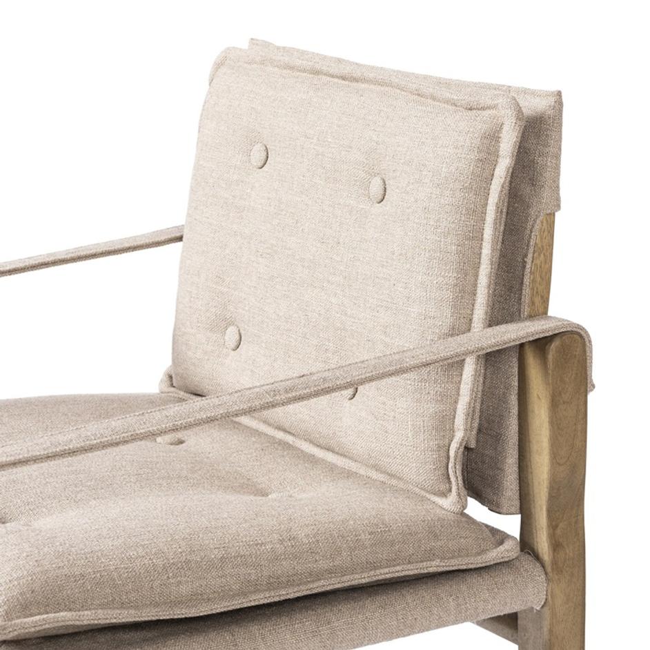 Lenz Dining Armchair In Alcala Taupe by Four Hands