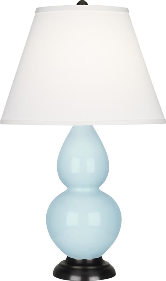 Baby Blue Small Double Gourd Accent Lamp by Robert Abbey