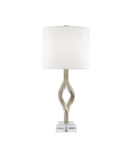 Elyx Table Lamp In Chinois Silver Leaf by Currey & Company