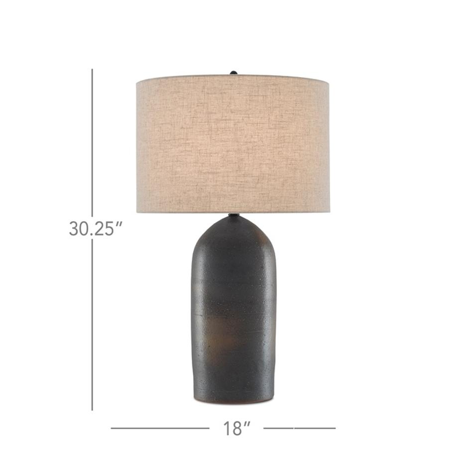 Munby Table Lamp In Rust & Iron by Currey & Company