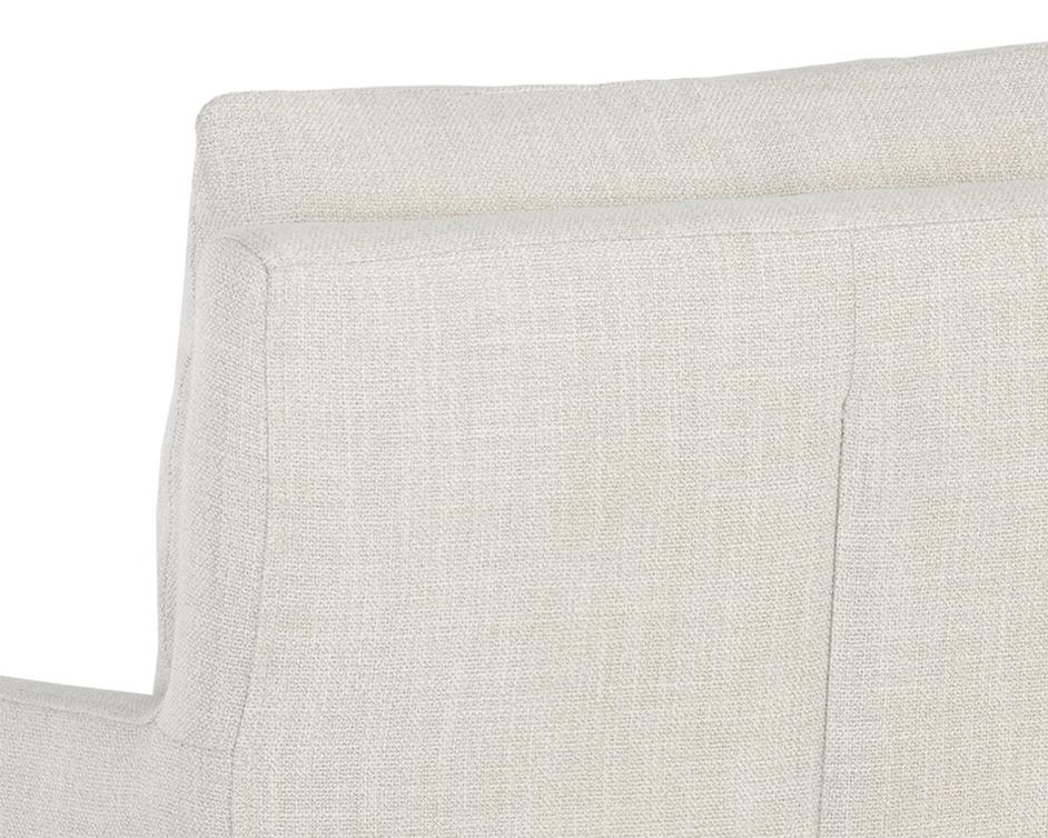 Glenrose Wheeled Dining Armchair - Effie Linen by Sunpan