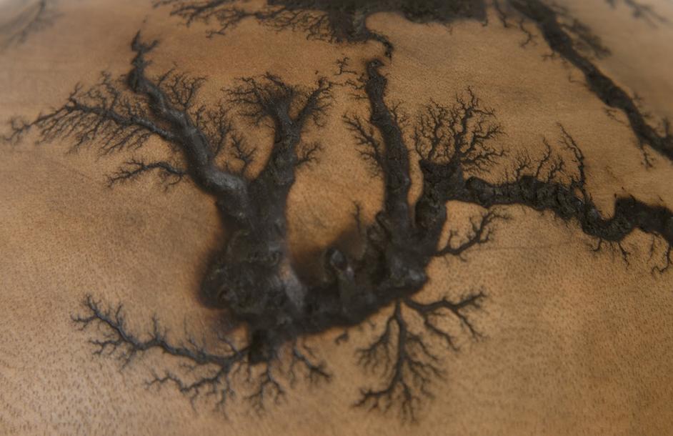 Lightning Vase, Mango Wood, Short by PHILLIPS COLLECTION