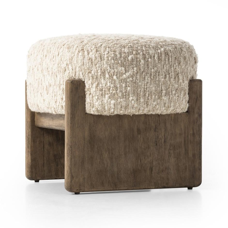 Kirby Accent Stool - Solema Cream by Four Hands