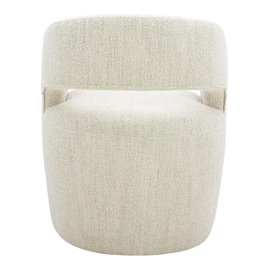 Barrow Rolling Dining Chair White Mist by Moes Home