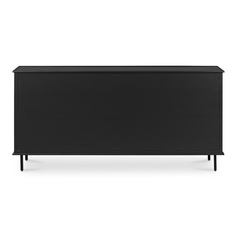 Reagan 6 Drawer Dresser Black by Moes Home