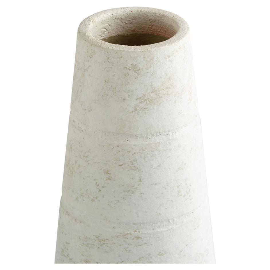 Thera Vase | White -Small by Cyan Design