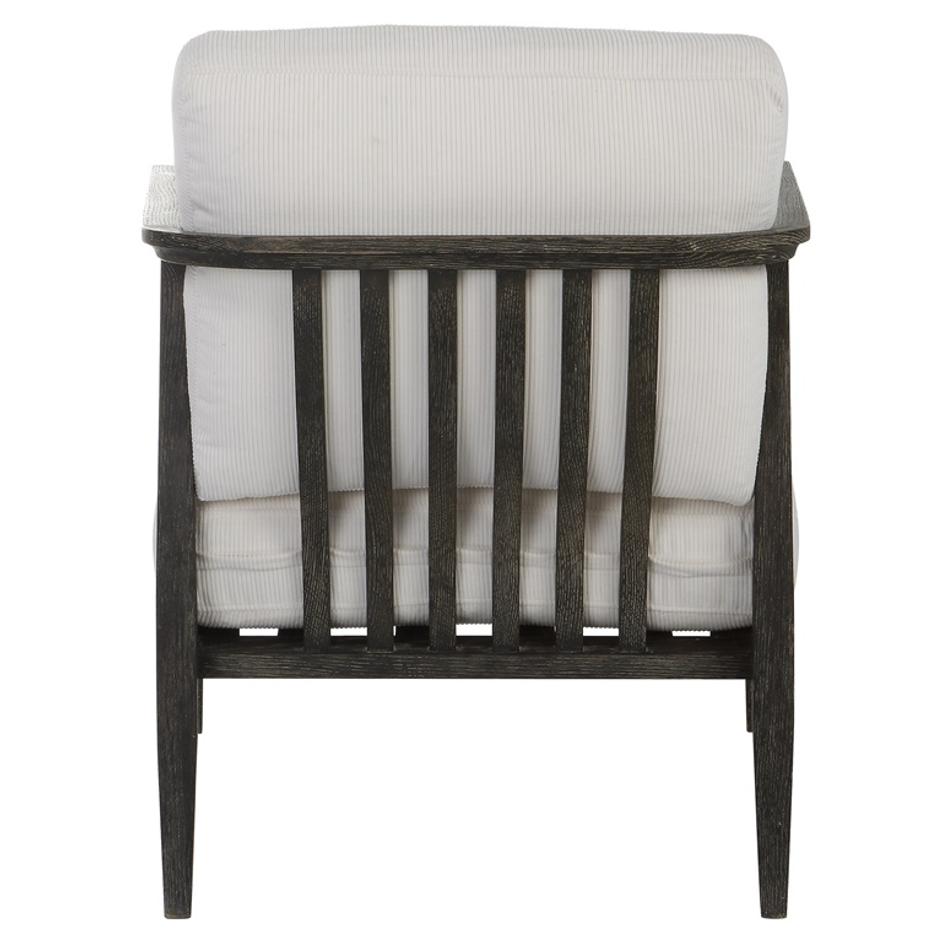 Brunei White Accent Chair by Uttermost