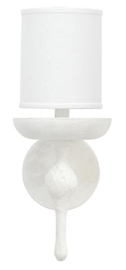 Concord Wall Sconce, White Plaster by Jamie Young