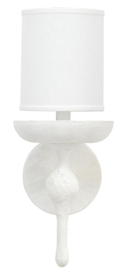 Concord Wall Sconce, White Plaster by Jamie Young