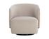 SARINA SWIVEL LOUNGE CHAIR - MEG TAUPE / MEG GOLD by Sunpan