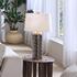 Wright Ceramic Table Lamp with Linen Shade by Jamie Young