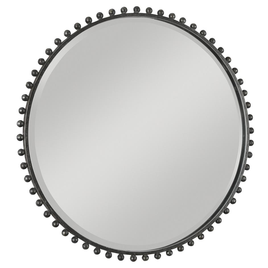 Taza Round Iron Mirror by Uttermost