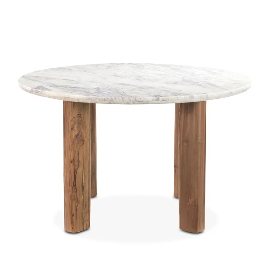 Barcelona 54" Marble Dining Table by Home Trends & Design