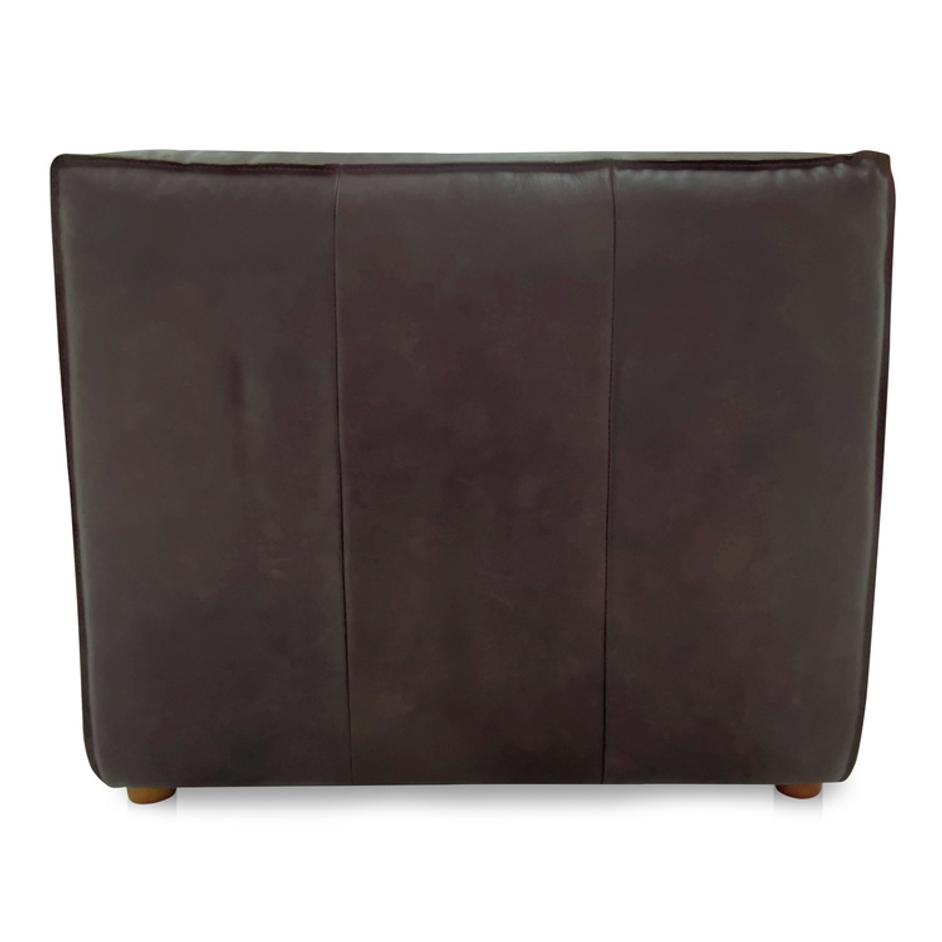 Form Slipper Chair Espresso Brown Leather by Moes Home