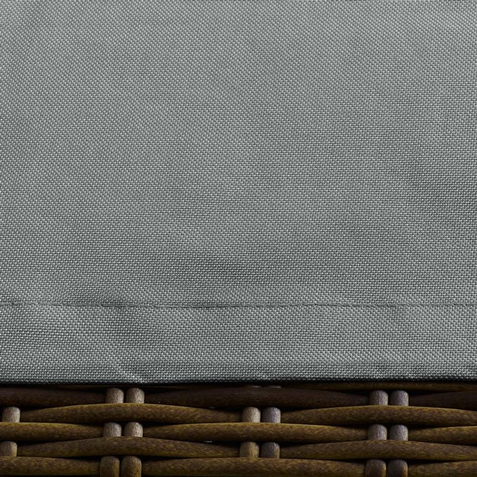 Catarino Convene / Sojourn / Summon Ottoman And Side Table Outdoor Patio Furniture Cover In Gray by Modway Furniture