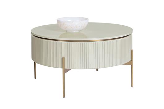 PALOMA LIFT TOP COFFEE TABLE - HIGH GLOSS CREAM by Sunpan