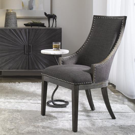 Aidrian Charcoal Gray Accent Chair by Uttermost