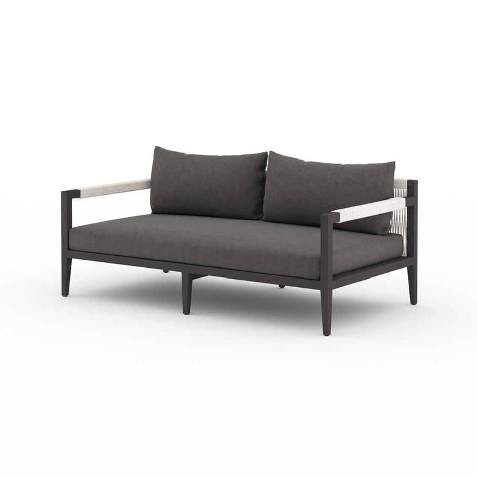 Sherwood Outdoor Sofa 63" in Bronze/Charcoal by FOUR HANDS