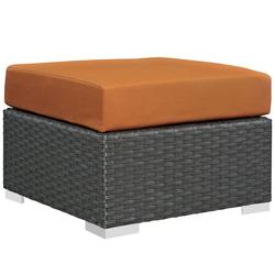 Cove Outdoor Patio Sunbrella® Ottoman In Canvas Tuscan by Modway Furniture