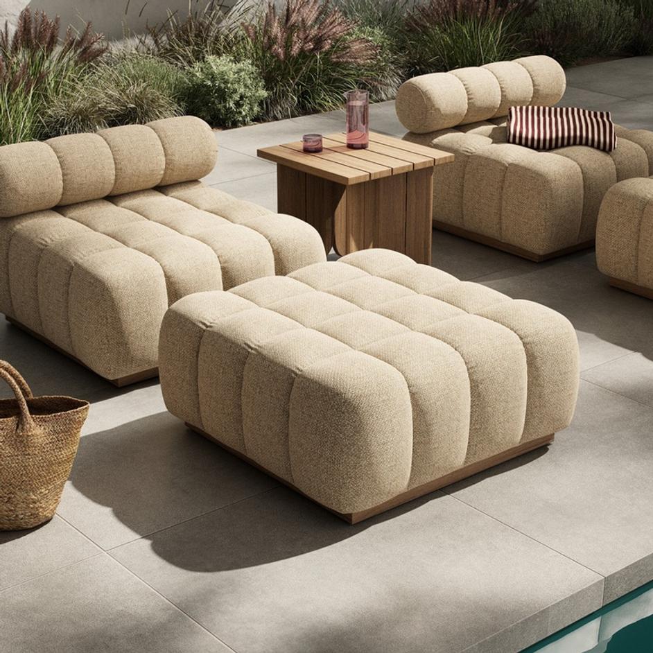 Build Your Own: Roma Outdoor Sectional - Hayes Cream by Four Hands