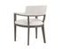 BRYLEA DINING ARMCHAIR - ASH GREY - LINOSO IVORY by Sunpan