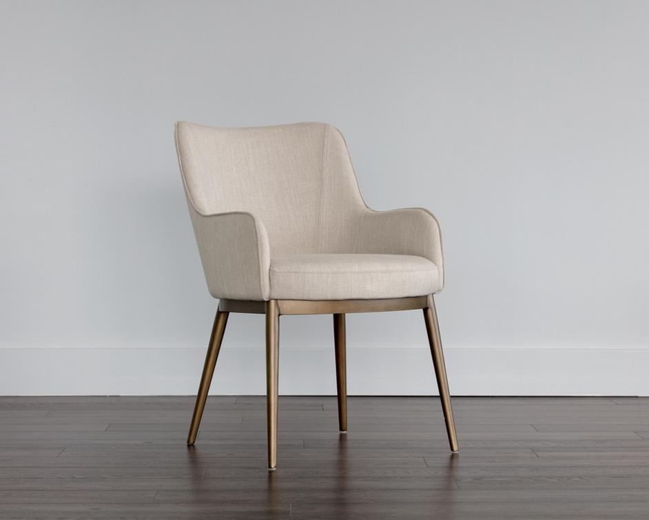 Franklin Dining Chair - Beige Linen by Sunpan