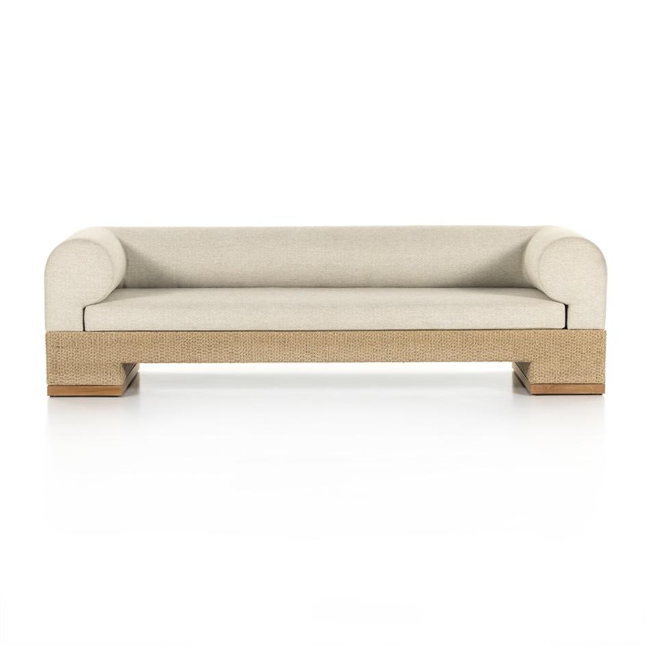 Joss Outdoor Sofa In 106" In Natural Teak by FOUR HANDS