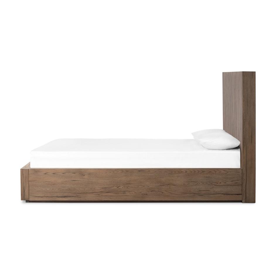 Leo King Bed in Rustic Grey by FOUR HANDS