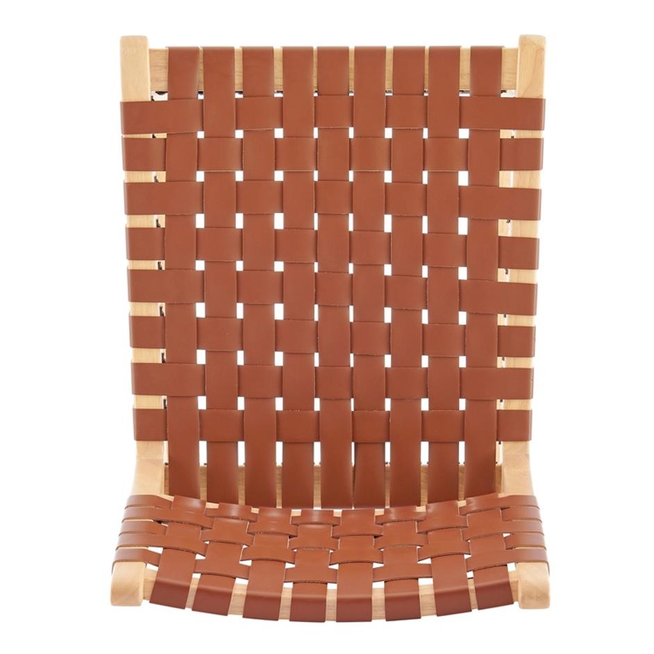 Marco PU Counter Stool, Ochre Brown by New Pacific Direct