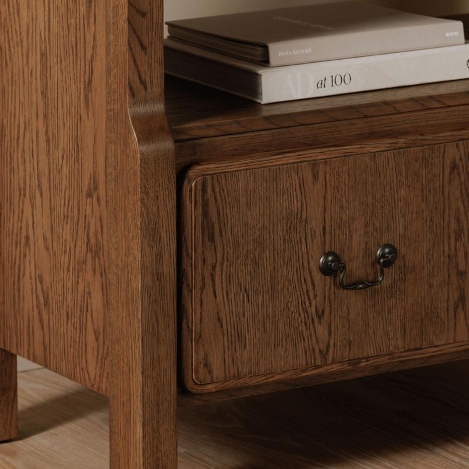 Caroline Bookcase Warm Brown by Moes Home