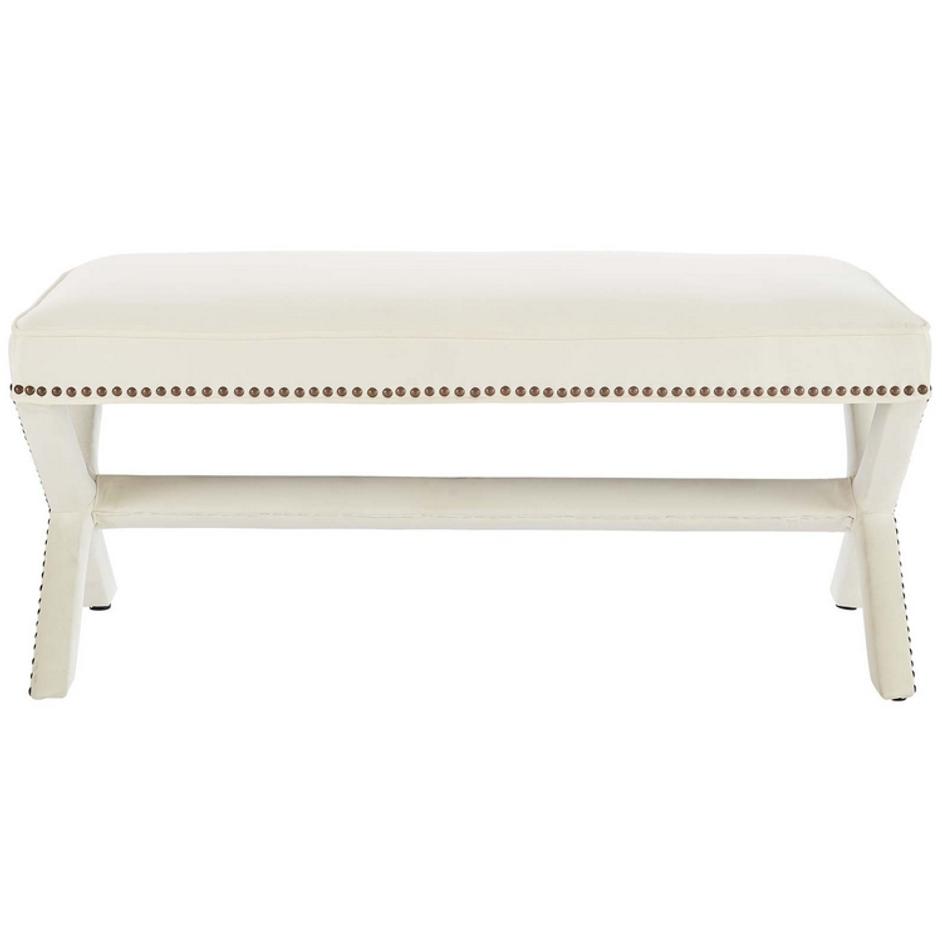 Espey Performance Velvet Bench In Ivory by Modway Furniture