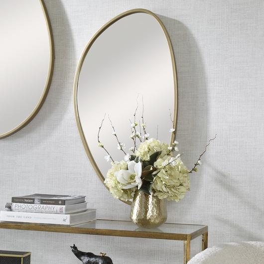 Boomerang Gold Mirror by Uttermost