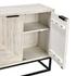 Flint Mango Wood 4Dr Cabinet Coastal White by Classic Home