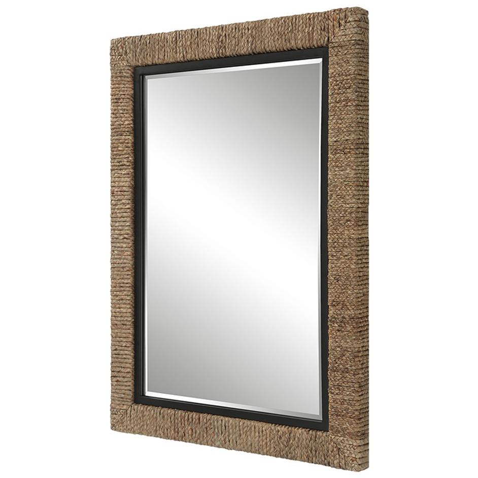 Island Braided Straw Mirror by Uttermost