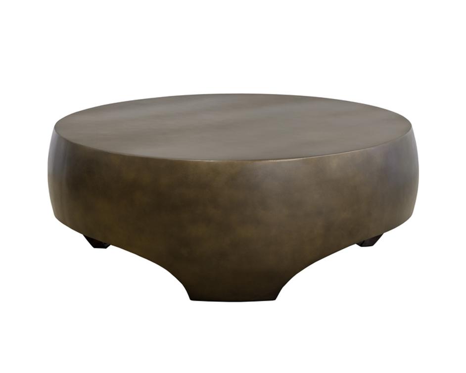 TARSUS COFFEE TABLE - ANTIQUE BRONZE by Sunpan