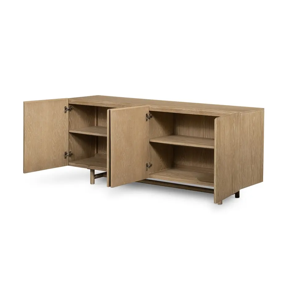 Mika Dining Sideboard-Wwashed Oak Veneer by FOUR HANDS
