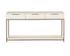 REBEL CONSOLE TABLE WITH DRAWERS - CHAMPAGNE GOLD - CREAM by Sunpan