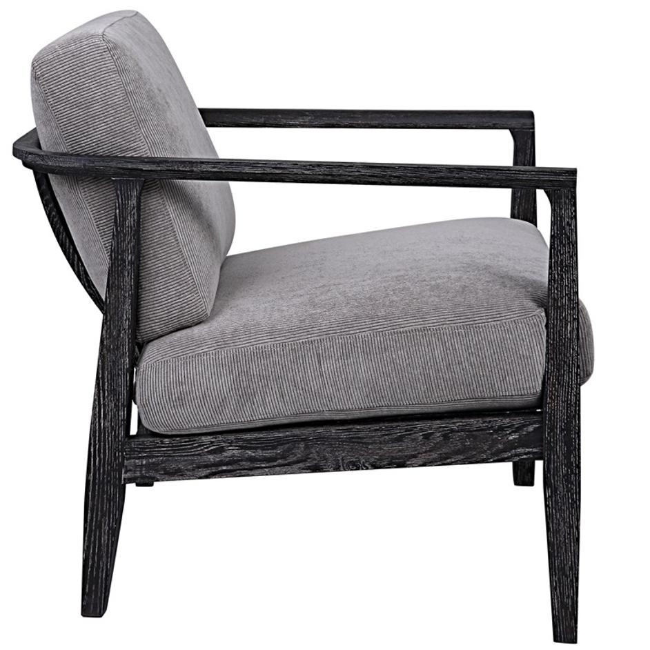 Brunei Modern Gray Accent Chair by Uttermost