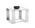 DALTON END TABLE - STAINLESS STEEL - HIGH GLOSS WHITE by Sunpan
