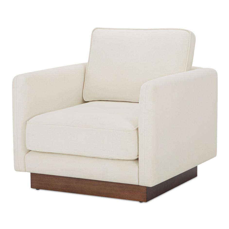 Vernon Accent Chair White by Moes Home