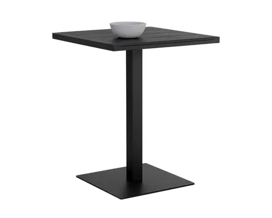 MERANO BAR TABLE - SQUARE - BLACK by Sunpan